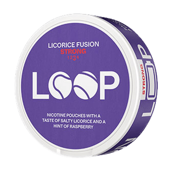 LOOP Licorice Fusion Strong nikotino maišeliai