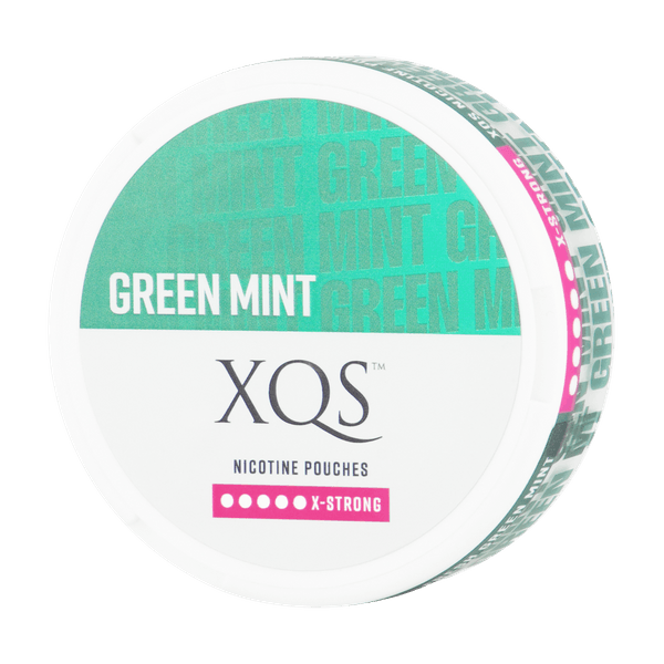 XQS Green Mint X-Strong nikotino maišeliai