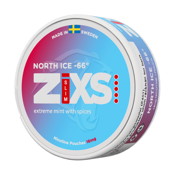 Poches de nicotine ZIXS North Ice 66