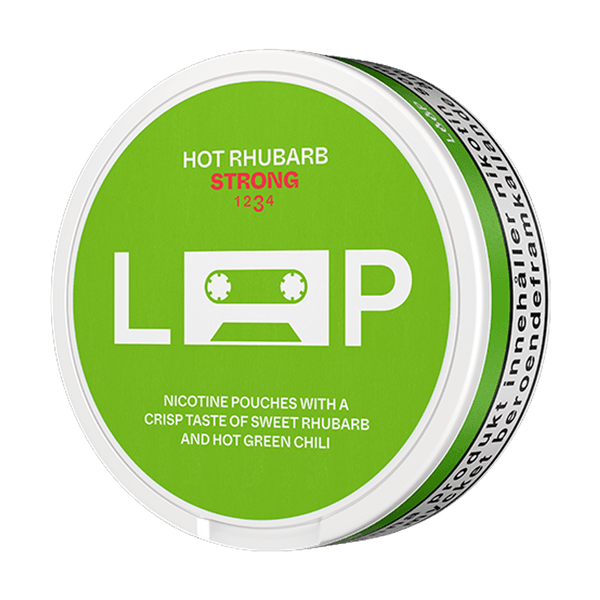 LOOP Hot Rhubarb Strong nicotine pouches