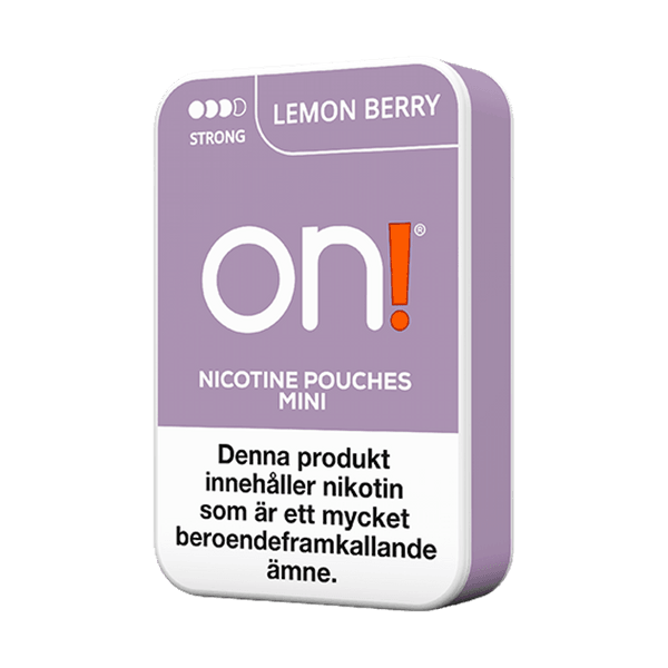 Poches de nicotine on! Lemon Berry Strong 6mg