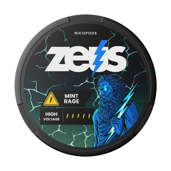 Poches de nicotine Zeus Mint Rage Strong