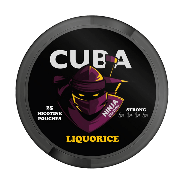 Poches de nicotine CUBA Ninja Liquorice