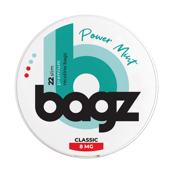 Bagz Power Mint 8mg nikotino maišeliai