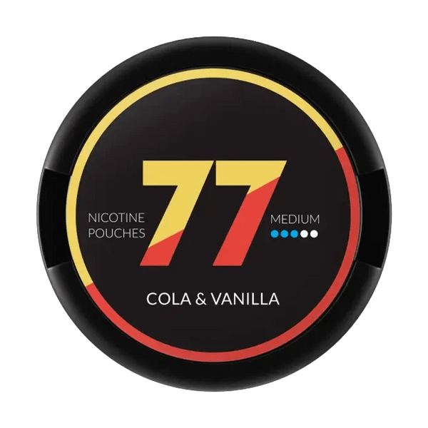 Poches de nicotine 77 77 Cola & Vanilla Medium