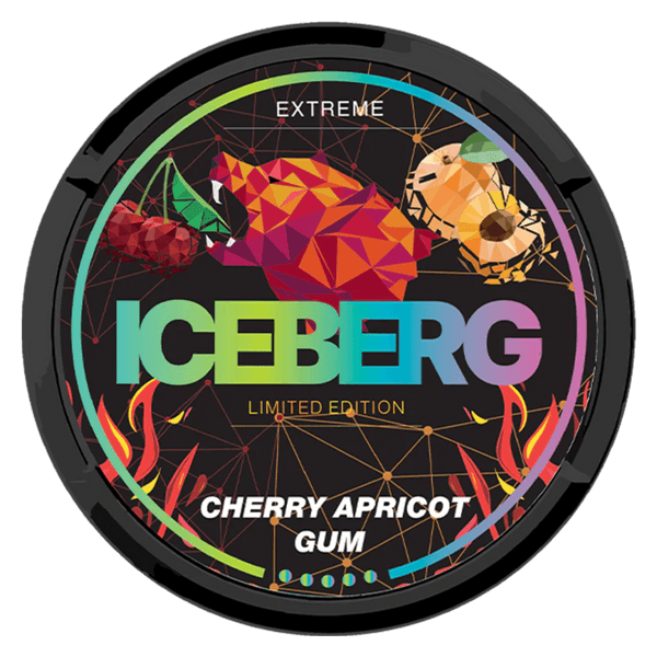 Pouches de nicotina ICEBERG Cherry Apricot Gum Extreme