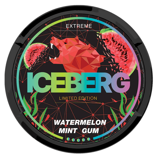 Pouches de nicotina ICEBERG Watermelon Mint Gum Extreme