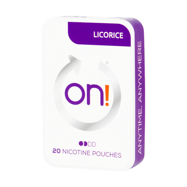 Poches de nicotine on! Liquorice Mini Dry 3mg